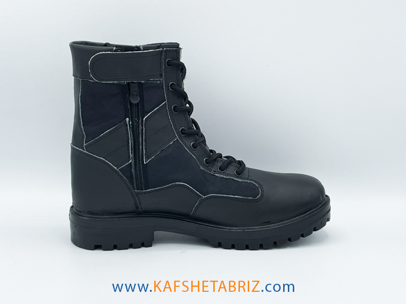 کفش ایمنی مردانه پاراشوت مشکی مدل دوردوخت