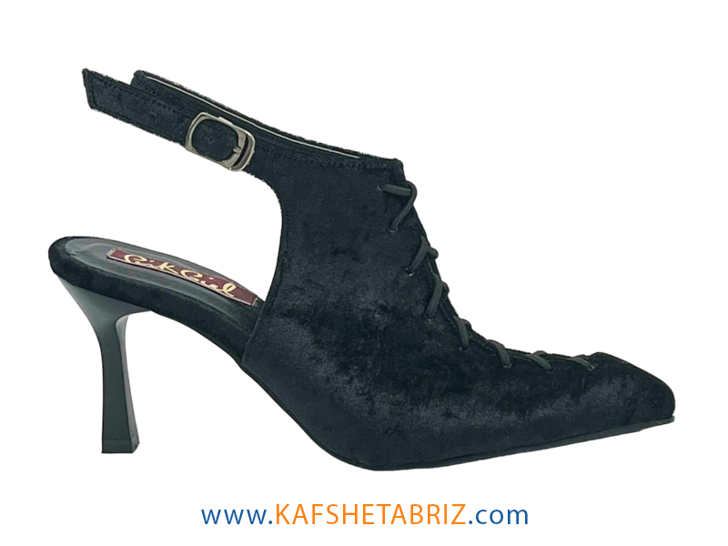 کفش مجلسی زنانه مدل سوئیت مخملی بندی