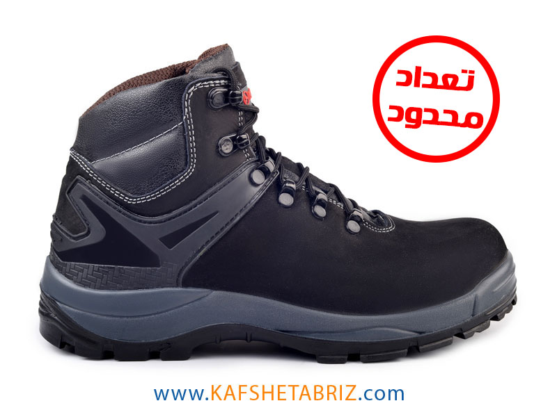 کفش چرم مردانه ایمنی چرم ساق بلند سرپنجه فولادی